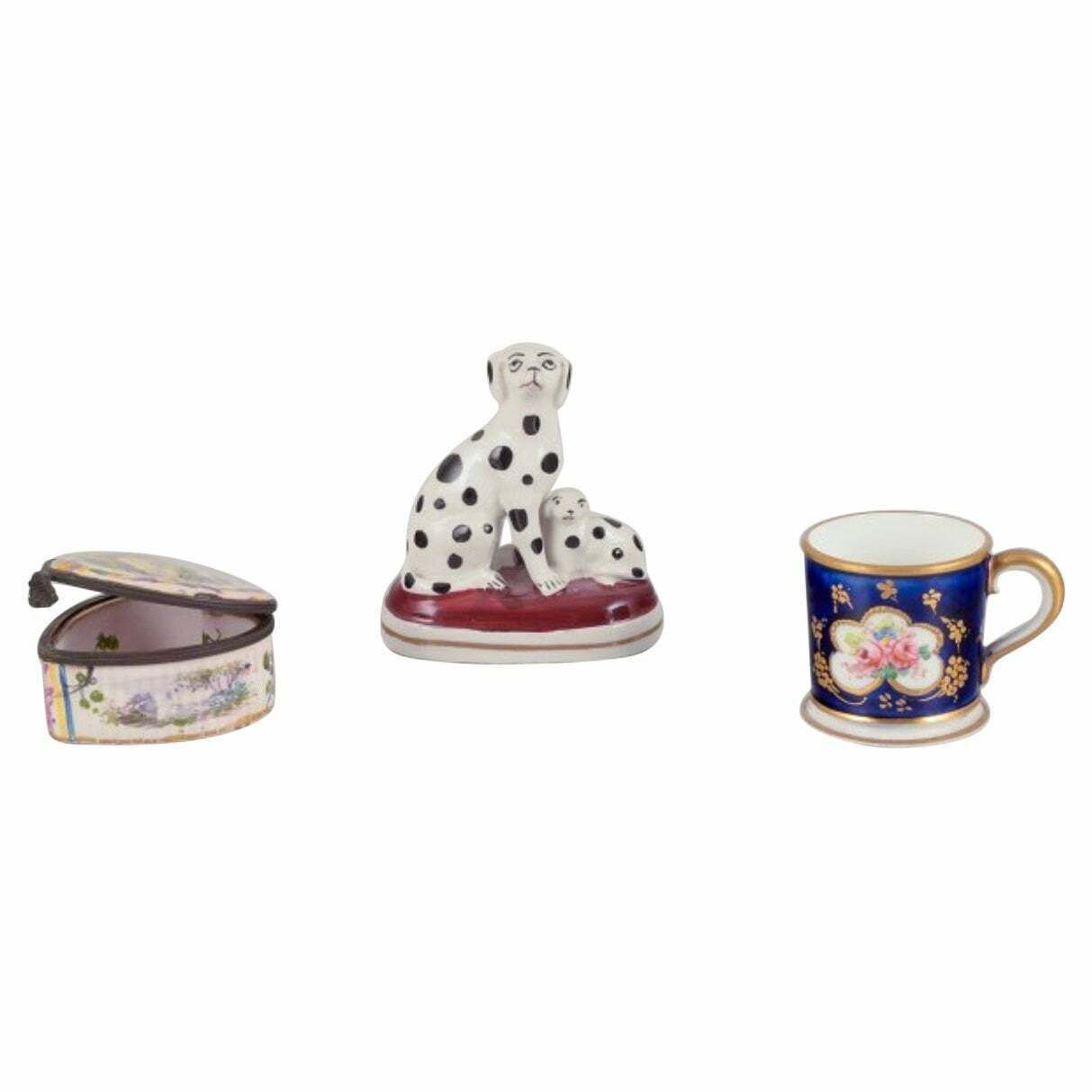 Three Pieces Of French And English Porcelain.