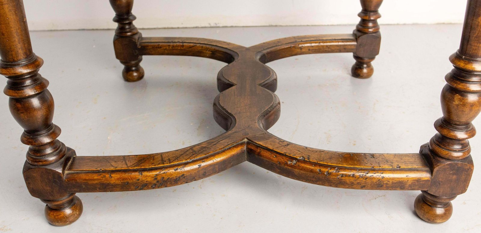 Antique French Walnut Coffee Table End Table With Drawer Circa 1940 photo Furniture