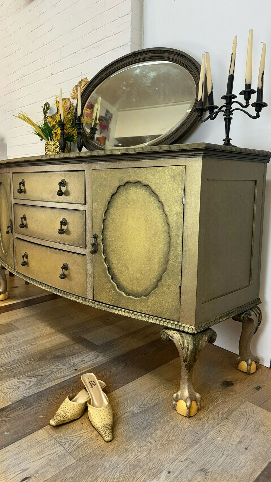 Ball And Claw Foot Sideboard photo for sale