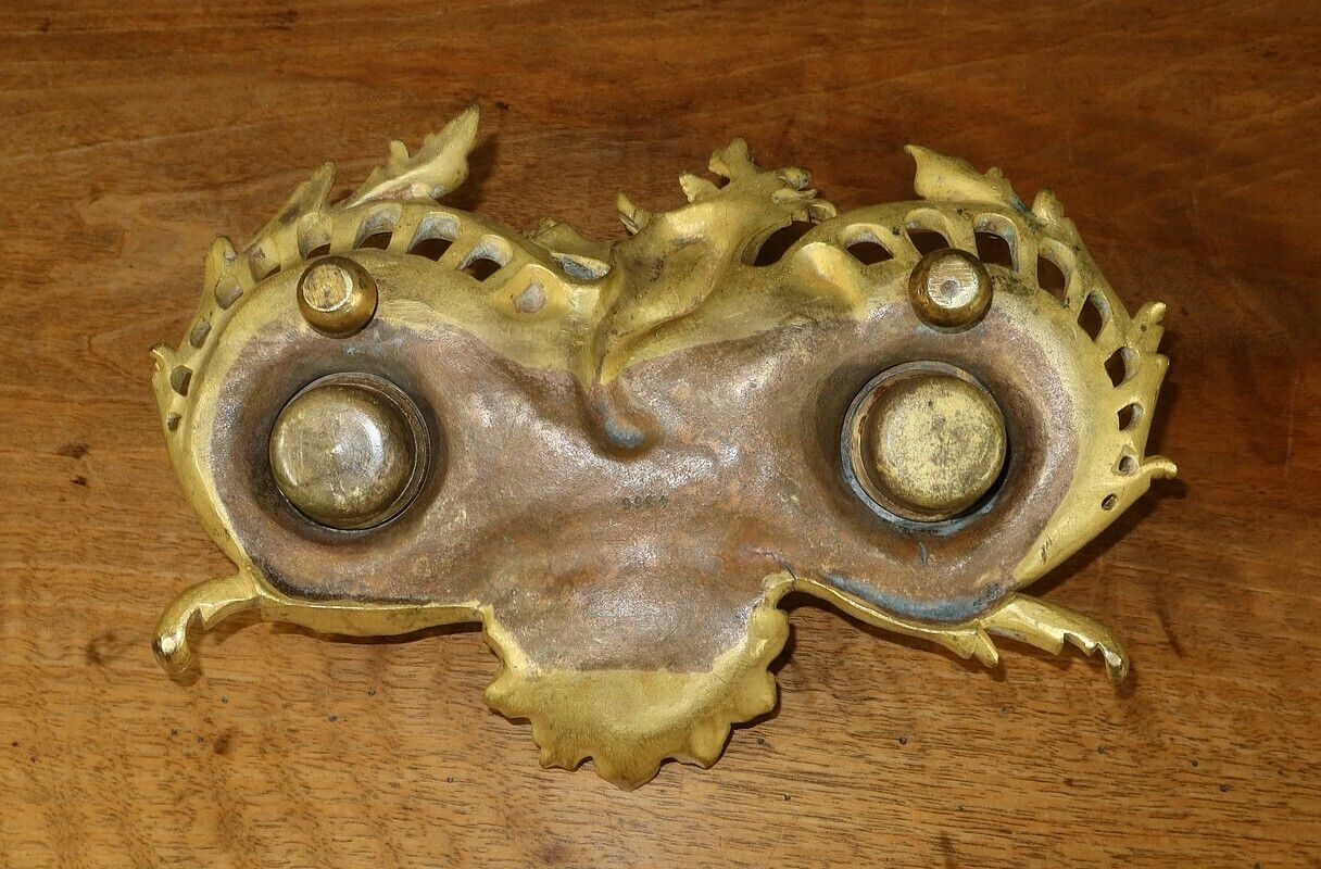 Gilt Bronze Inkwell, Rocaille Louis XV Style – Late 19th Century photo buy