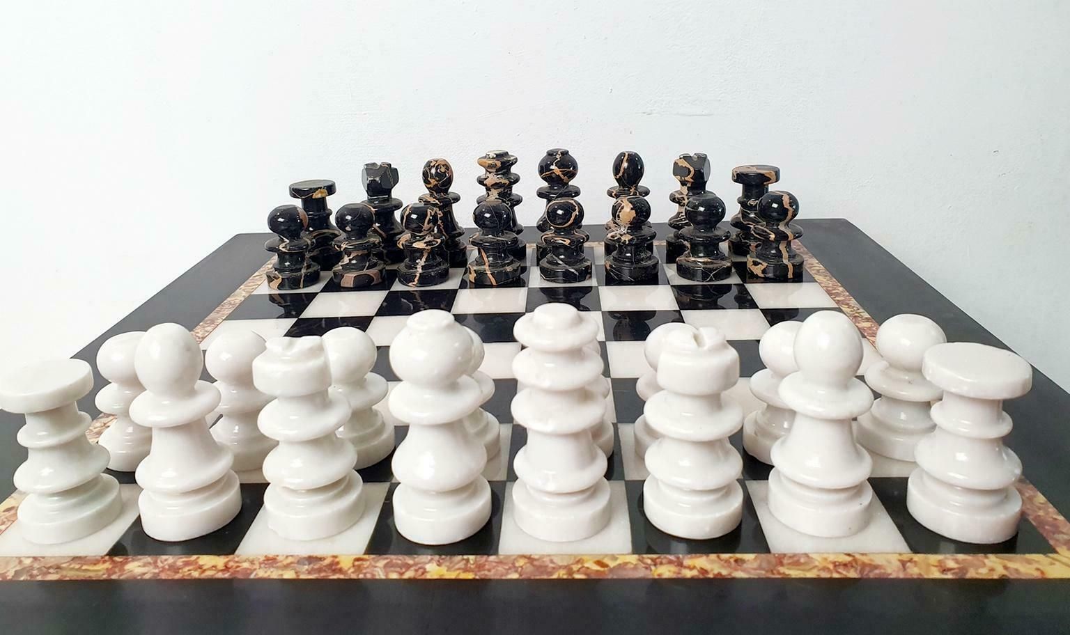 Italian Marble Chess Board, 1980s photo 694.0