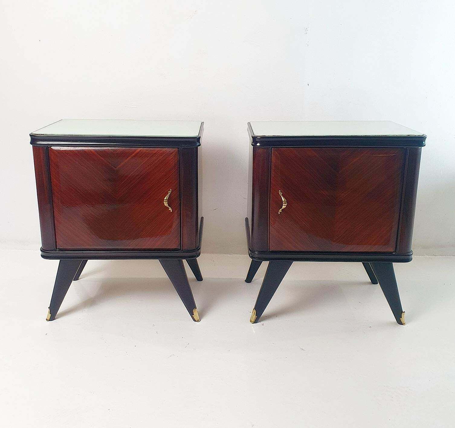 A Pair Of Italian Mid Century Nightstands photo furniture