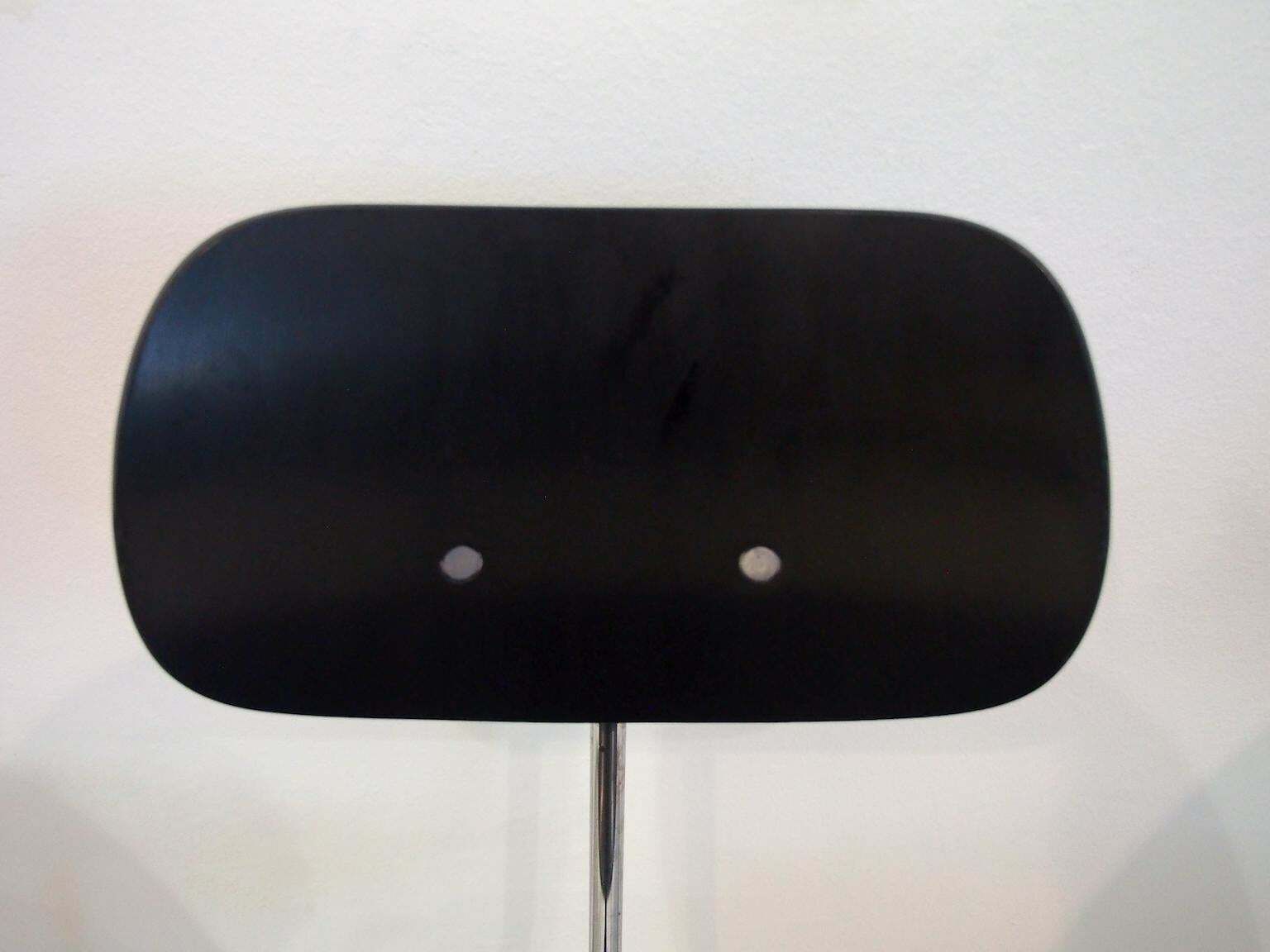 Furniture Set Of Four Egon Eiermann Model Se 68 Black Lacquered Plywood And Steel Chairs photo