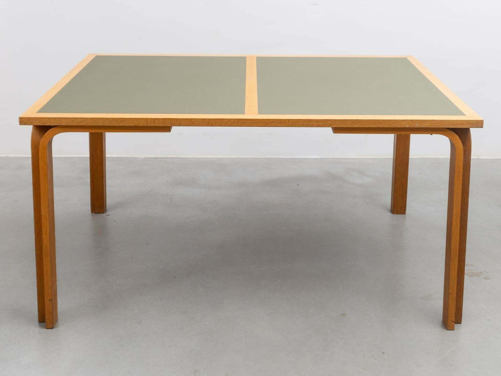 Magnus Olesen Labeled Made In Denmark Green Olive Table Top, 1970s photo 2002.0