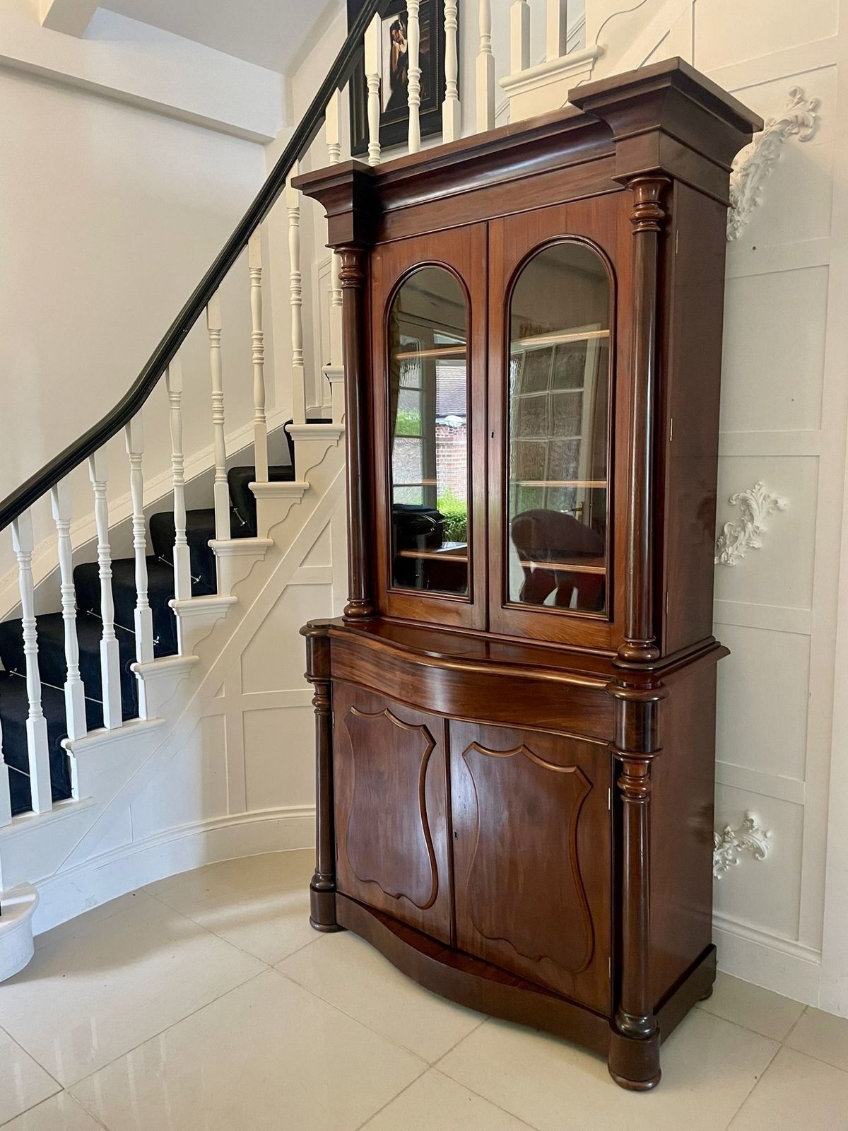 Quality Antique 19th Century Mahogany Bookcase photo for sale