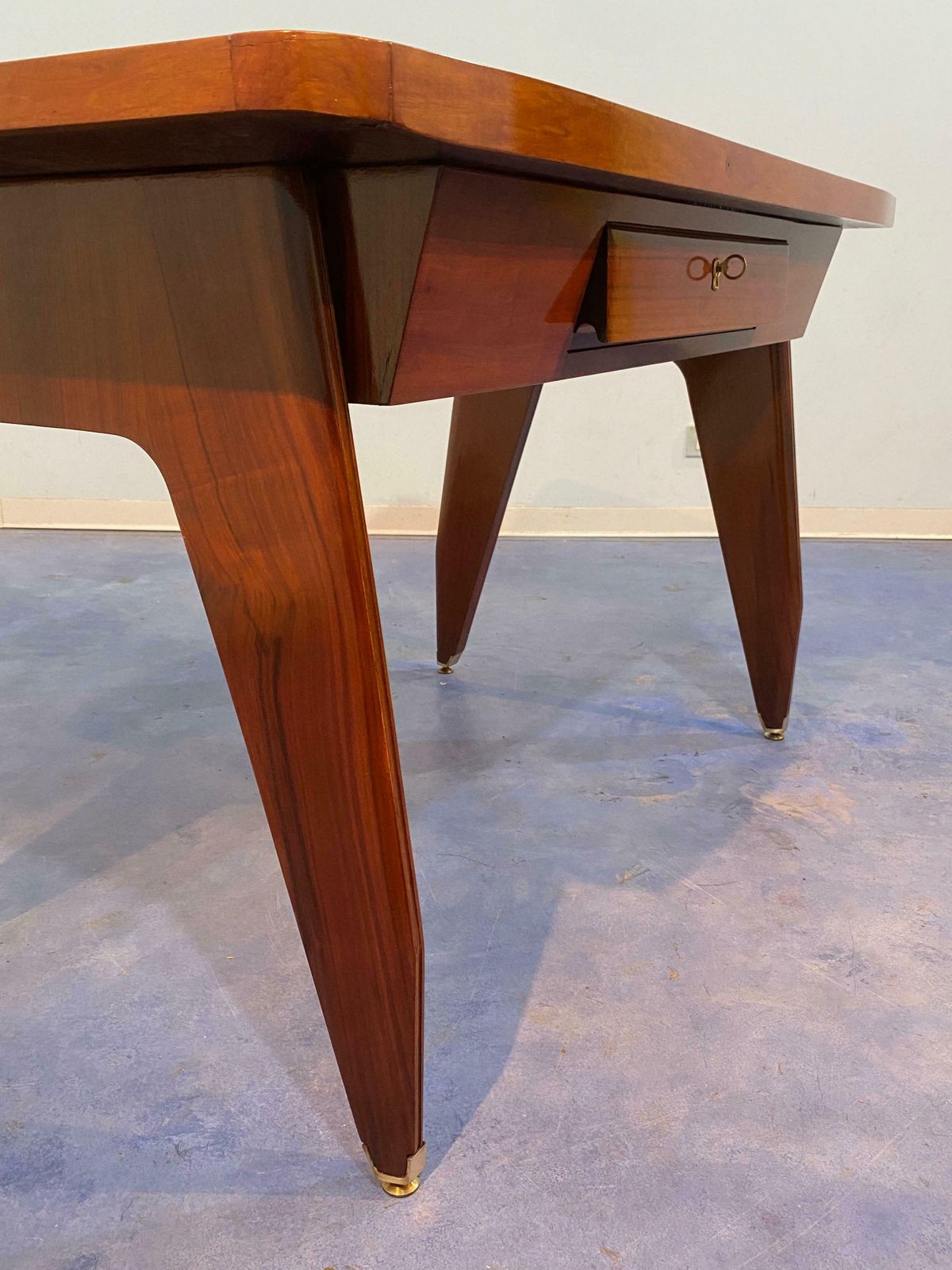 Italian Mid Century Sculptural Desk Designed By Vittorio Dassi In 1950s photo for sale
