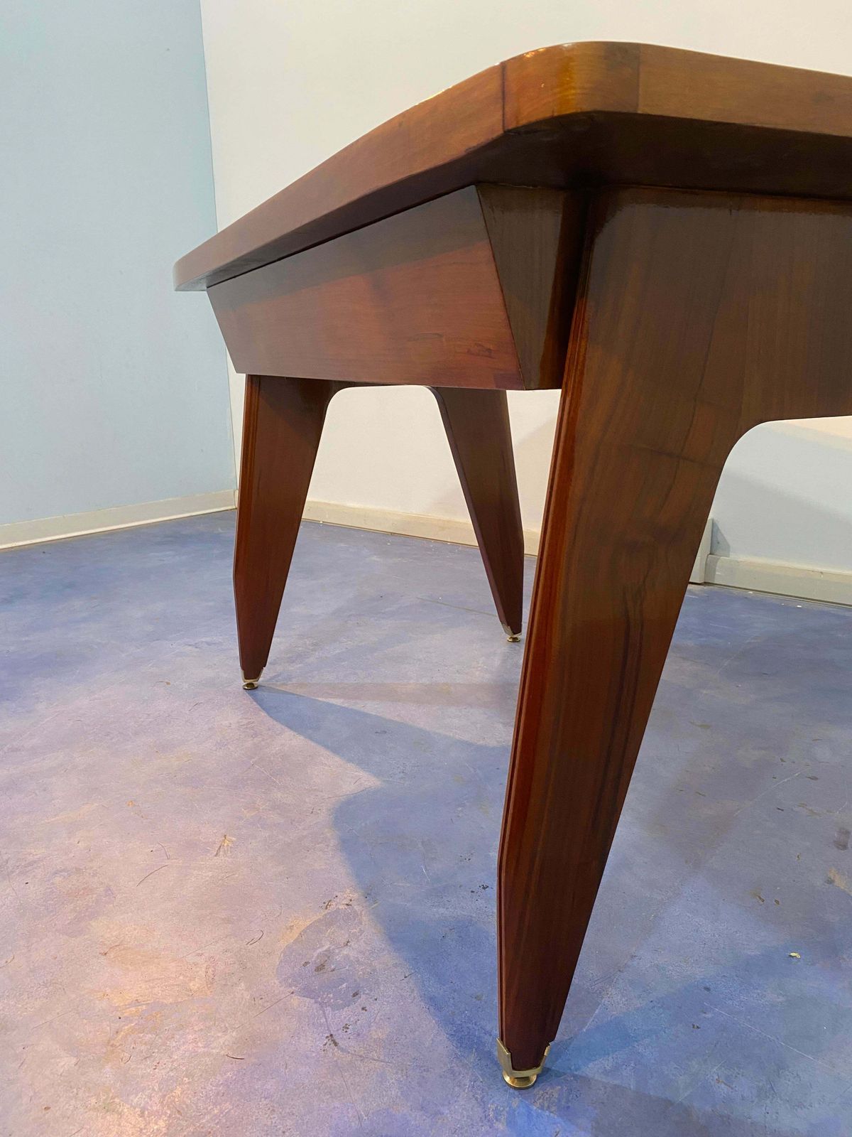 Furniture Italian Mid Century Sculptural Desk Designed By Vittorio Dassi In 1950s photo