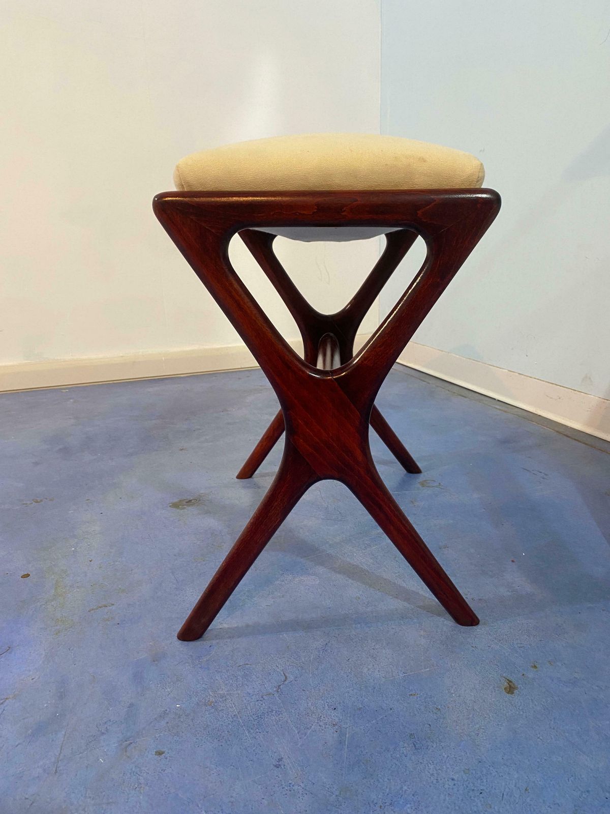 photo vintage Italian Mid Century Console Table With Mirror Attributed To Ico Parisi, 1950s