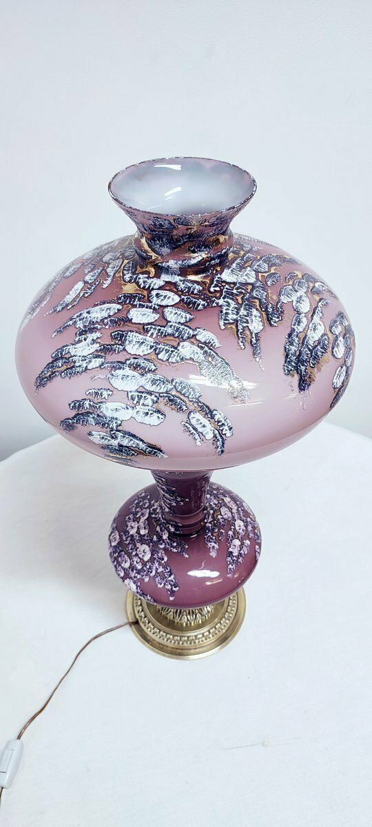 Bronze And Glass Table Lamp. Spain, 50s photo 652.0