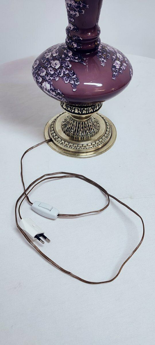 Bronze And Glass Table Lamp. Spain, 50s photo buy