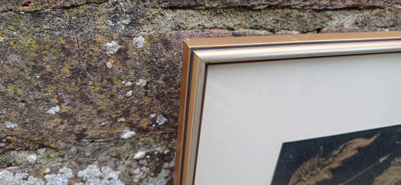 Pair Of Oriental Warriors Print On Silk With Gold Frames. Chana. photo buy