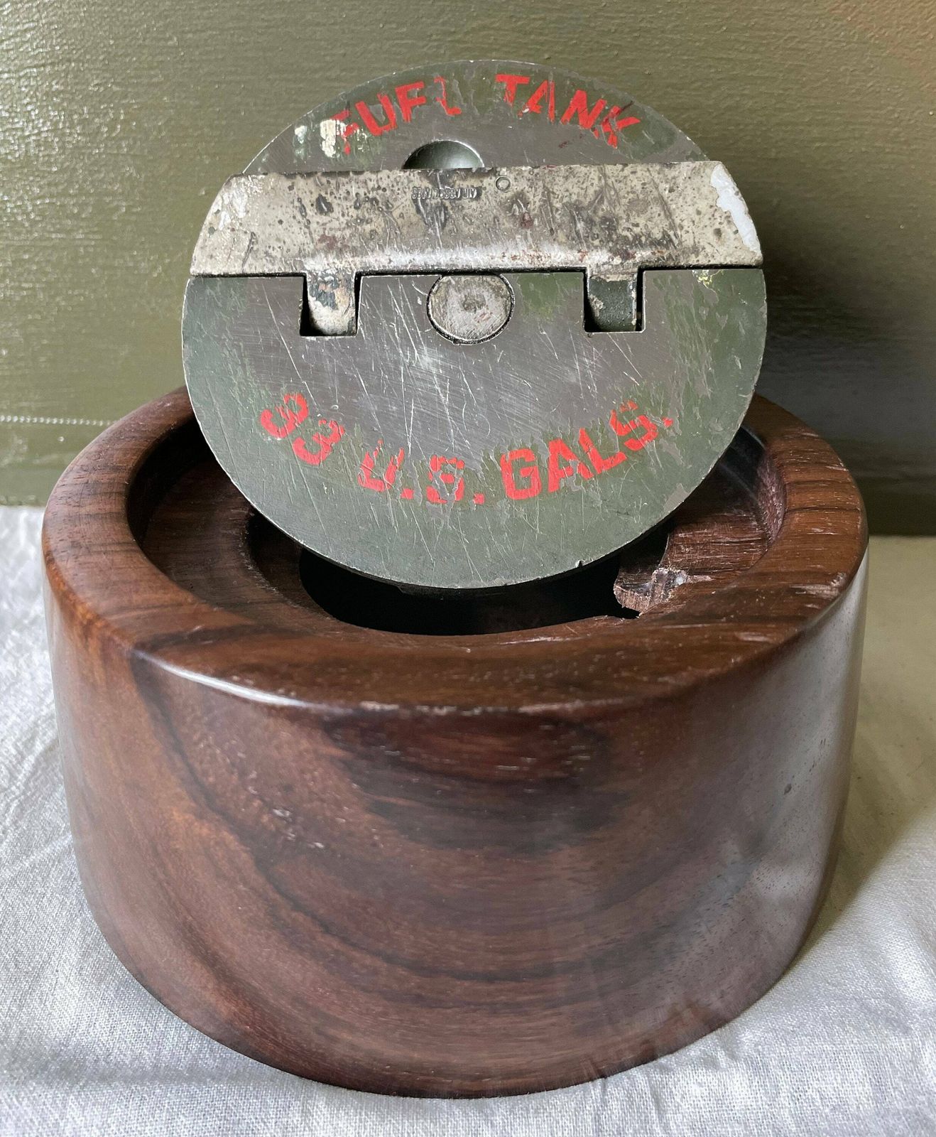 Us Air Force Airplane Filler Cap Wooden Bowl Lid photo Home Decor