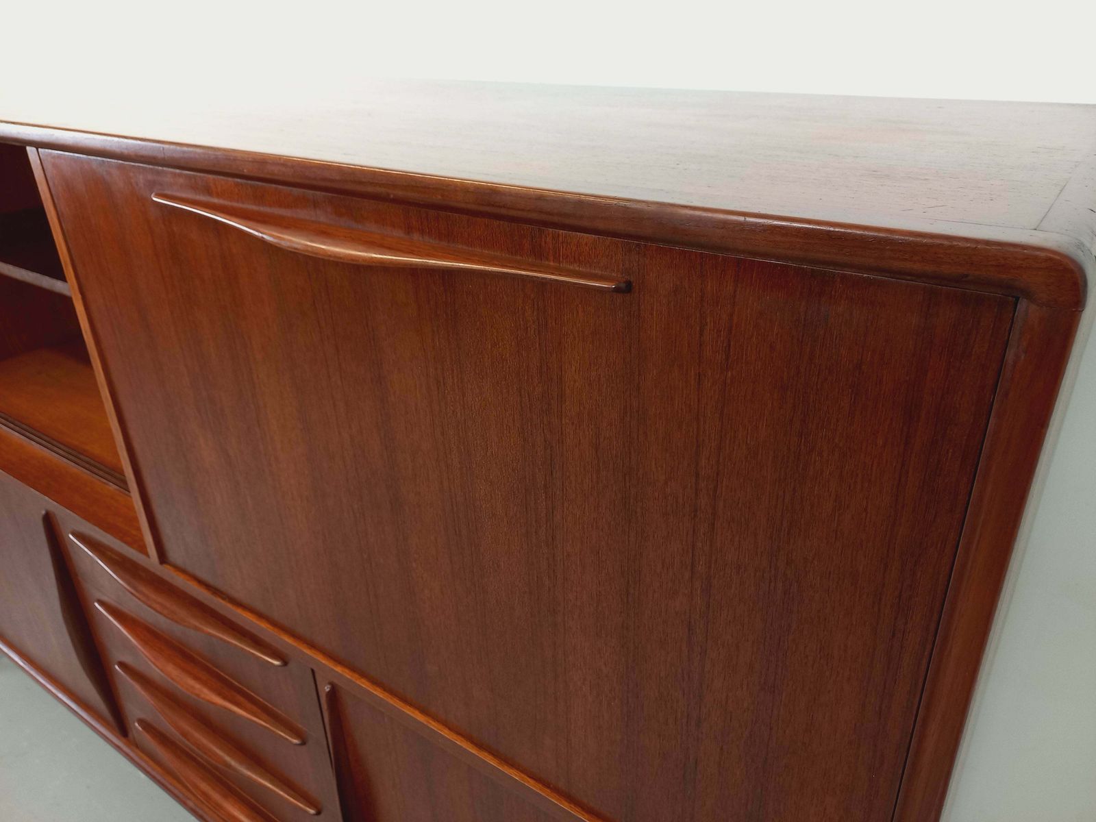 Buffet haut scandinave en teck 2 photo buy