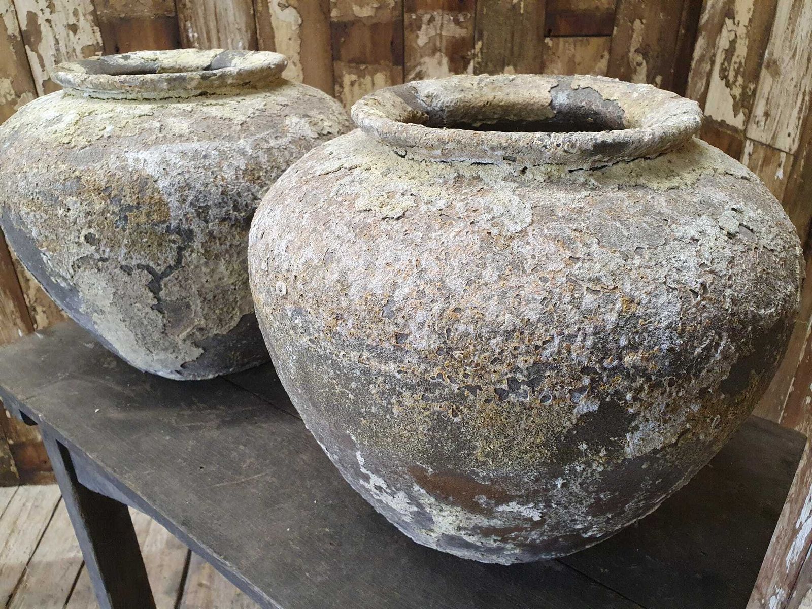 Antique Italian Mineral Glaze Pot