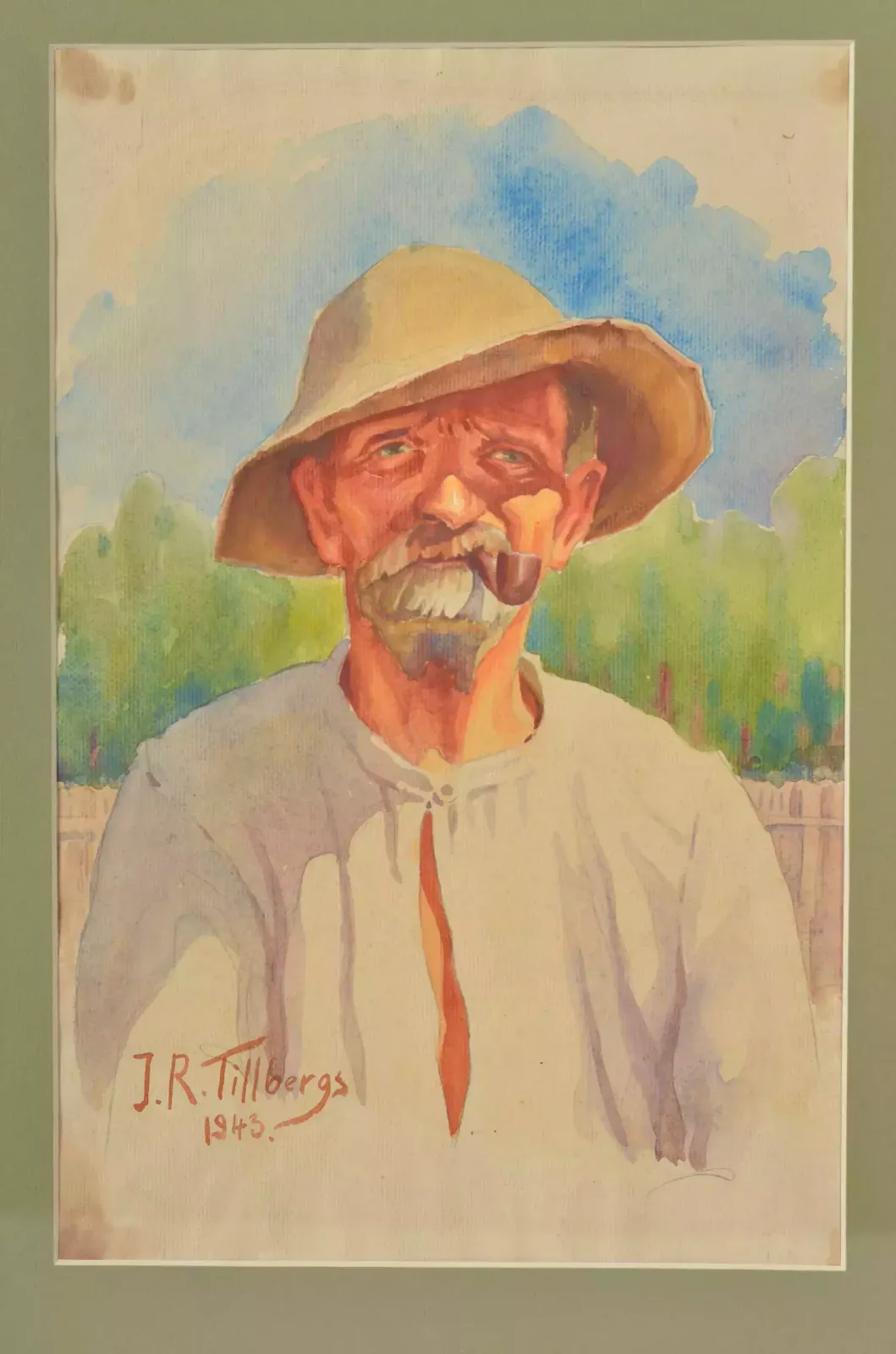 Painting Portraits Of Parents By Jans Roberts Tilbergs photo vintage
