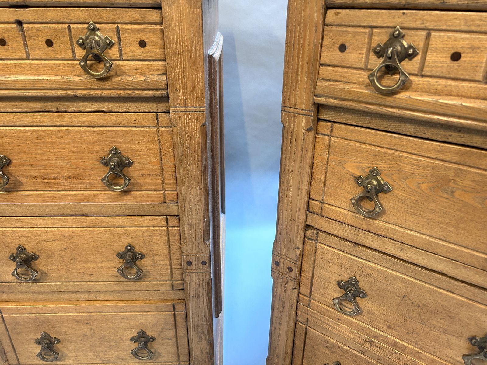 Pair Gothic Bedside Chests Of Drawers photo buy