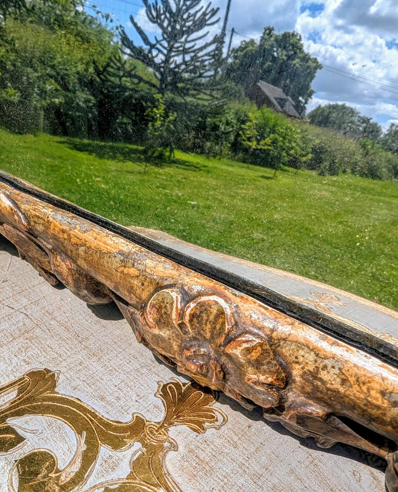 photo furniture Quality Classic Baroque 18th Century Carved Gilt Mirror 0190.