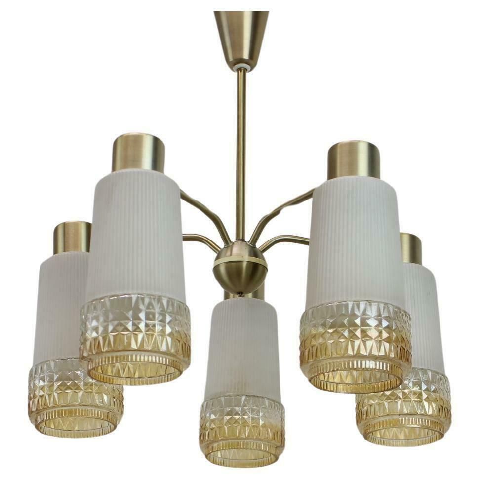 1970's Chandelier By Veb Aka Electric, Germany