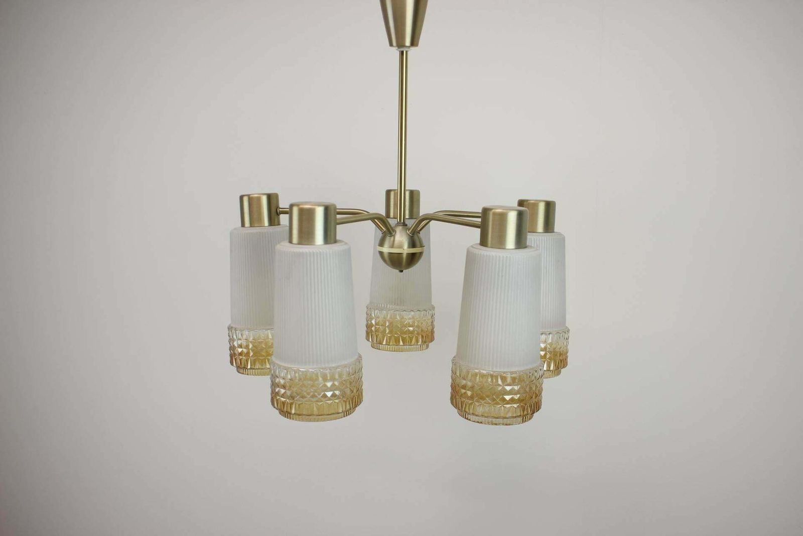 1970's Chandelier By Veb Aka Electric, Germany photo vintage