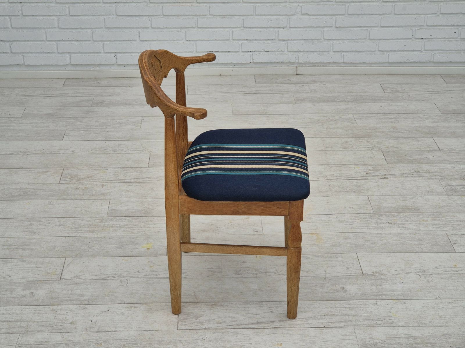 1970s, Danish Design By Henning Kjærnulf For Eg Kvalitetsmøbel, Set Of 4 Dining Chairs, Original Condition. photo 1850.0