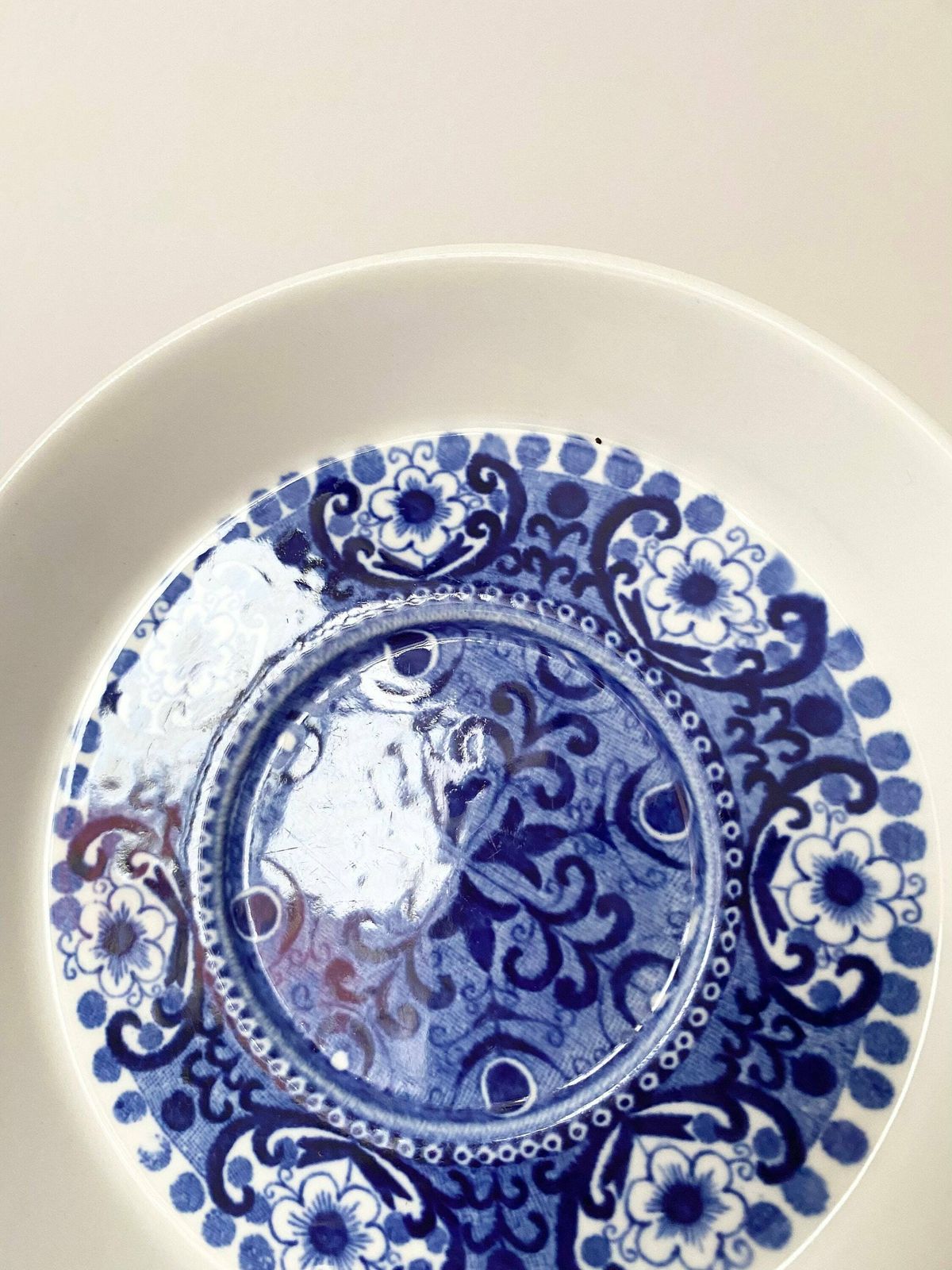 Rare Arabia Finland Blue And White Cup And Saucer, Hand Painted Blue And White photo 80.0