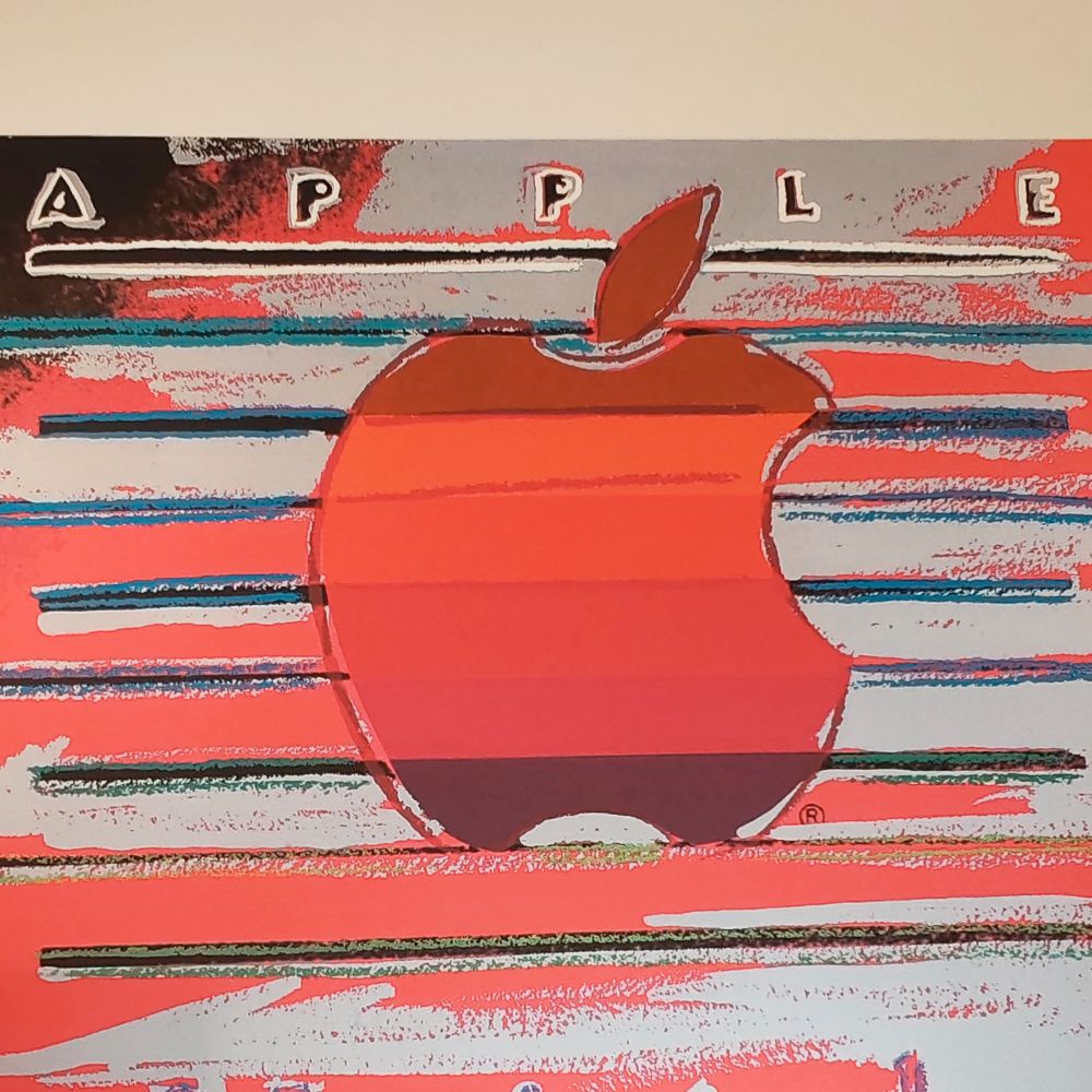 1980s Andy Warhol "Apple   Macintosh" Limited Edition Lithograph By Cmoa. photo Art
