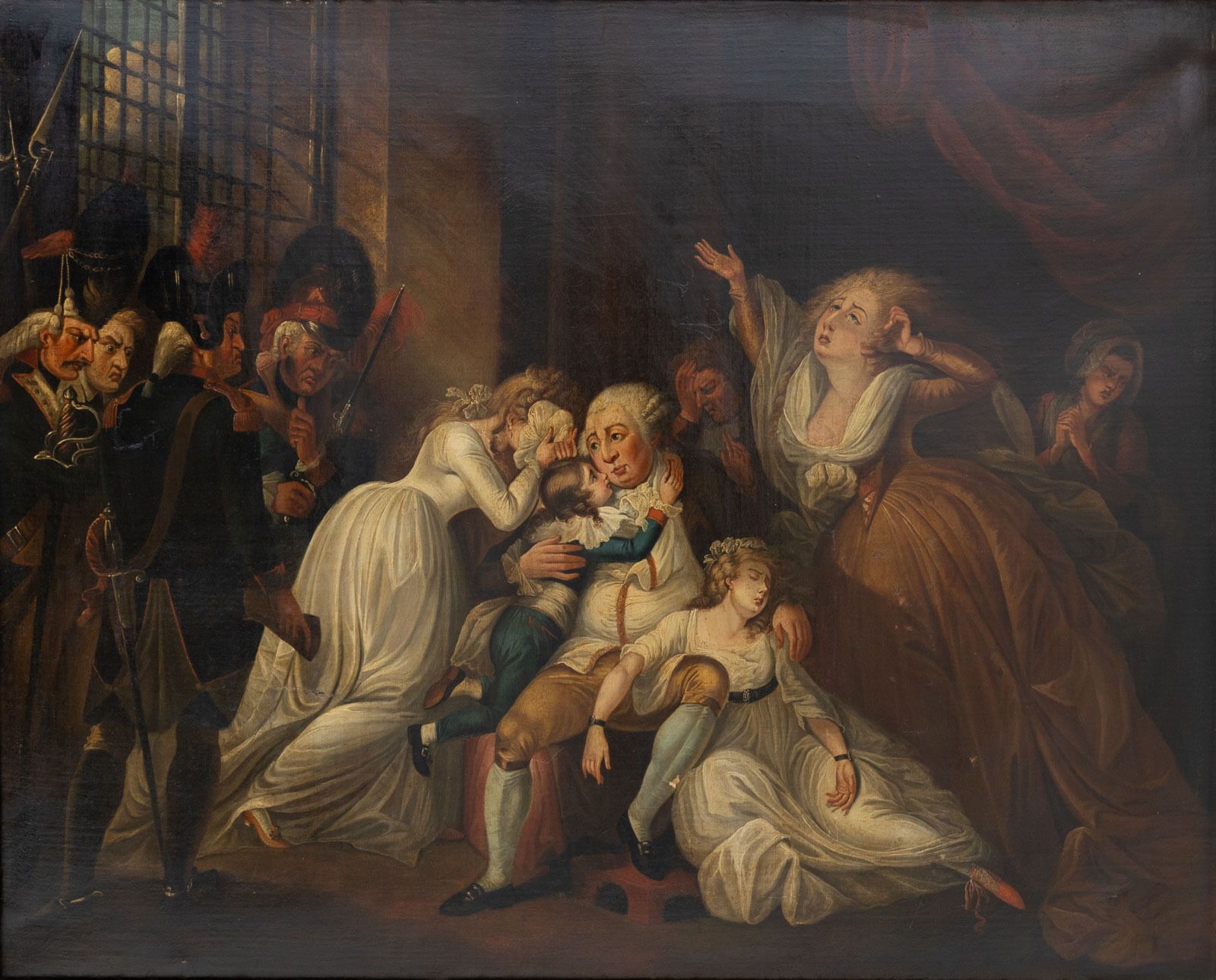 Louis XVI Neemt Afscheid Van Zijn Familie, Franse School, 19e Eeuw