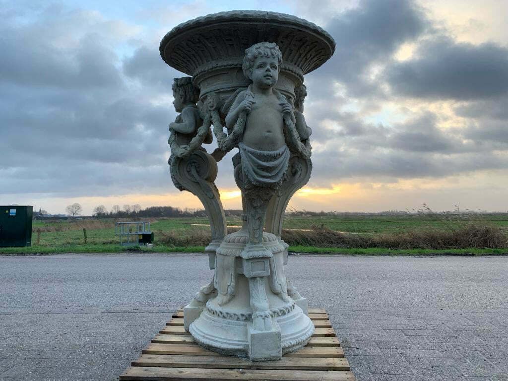 Pair Of Huge Stone Urns From Marseille In France (Priced Individually)
