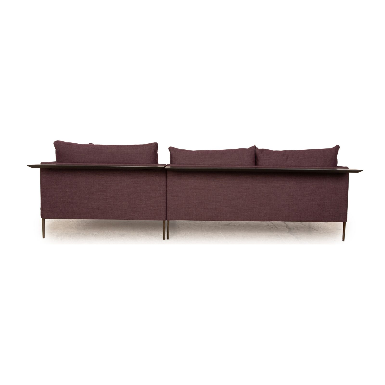 photo furniture Cor Pilotis Fabric Corner Sofa Purple Recamiere Right