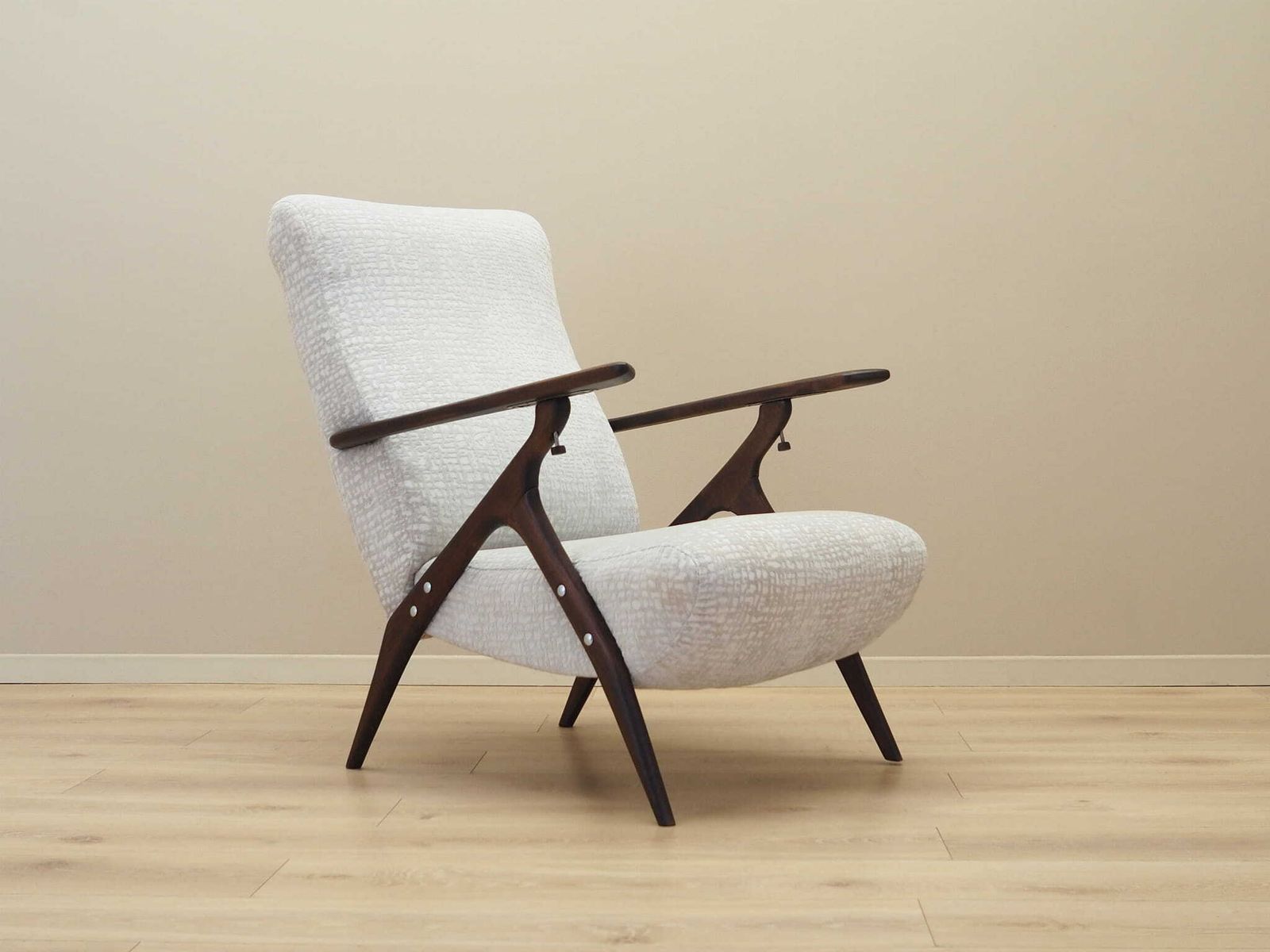 Beech Armchair, Italian Design, 1970s, Production: Italy photo vintage