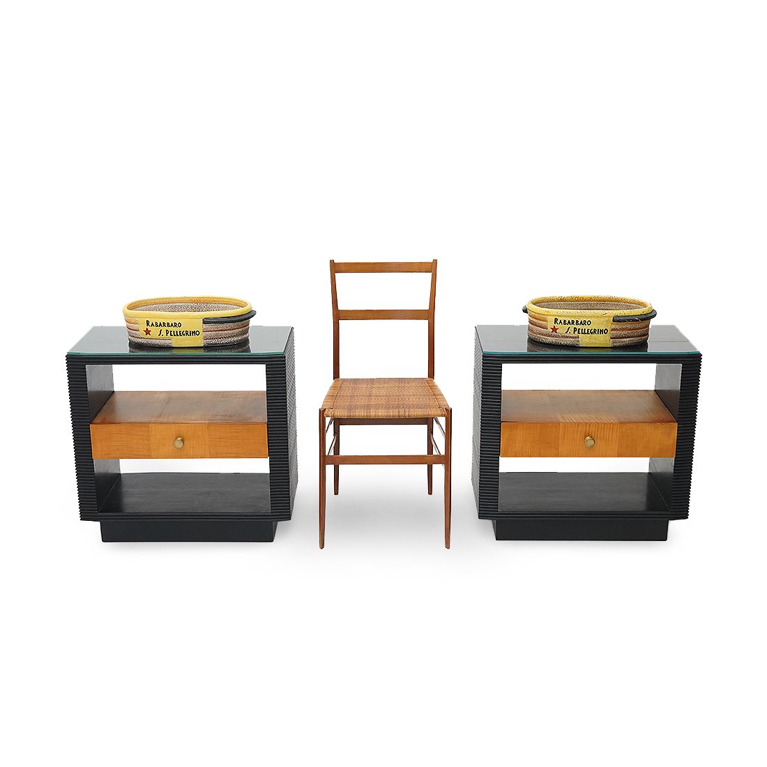 3050.0 Pair Of Art Deco Bedside Tables, 1930s photo