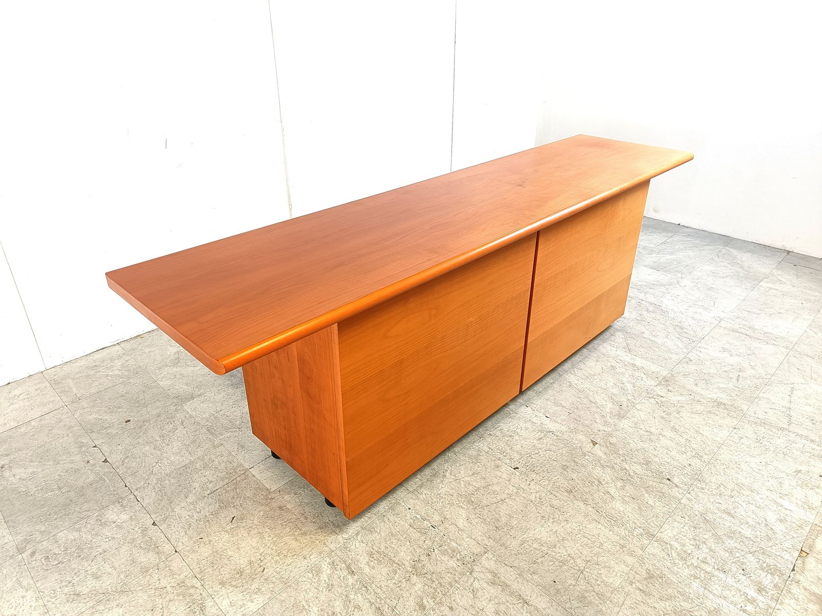 Italian Wooden Sideboard With Sliding Doors, 1990s photo furniture