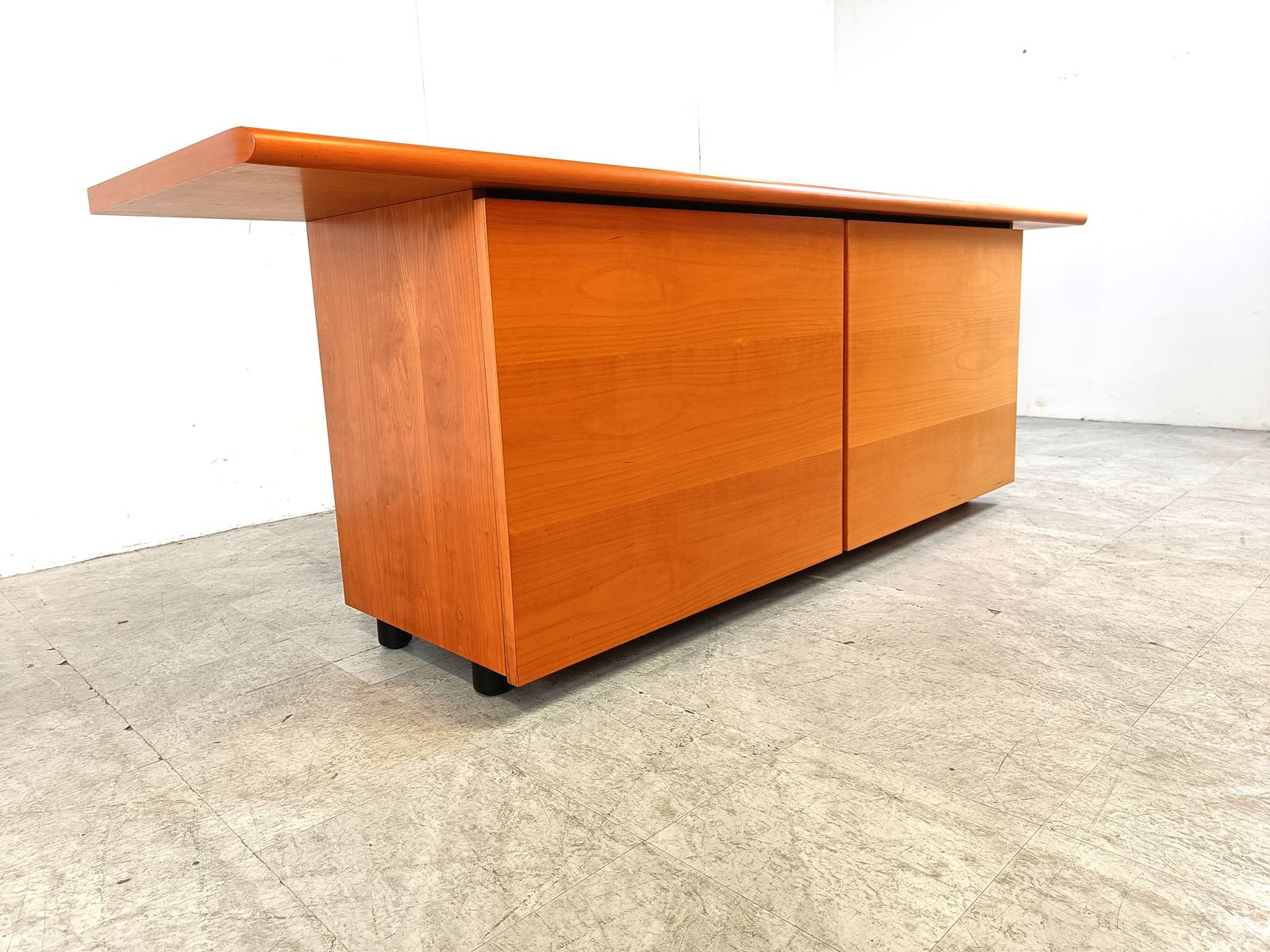photo for sale Italian Wooden Sideboard With Sliding Doors, 1990s