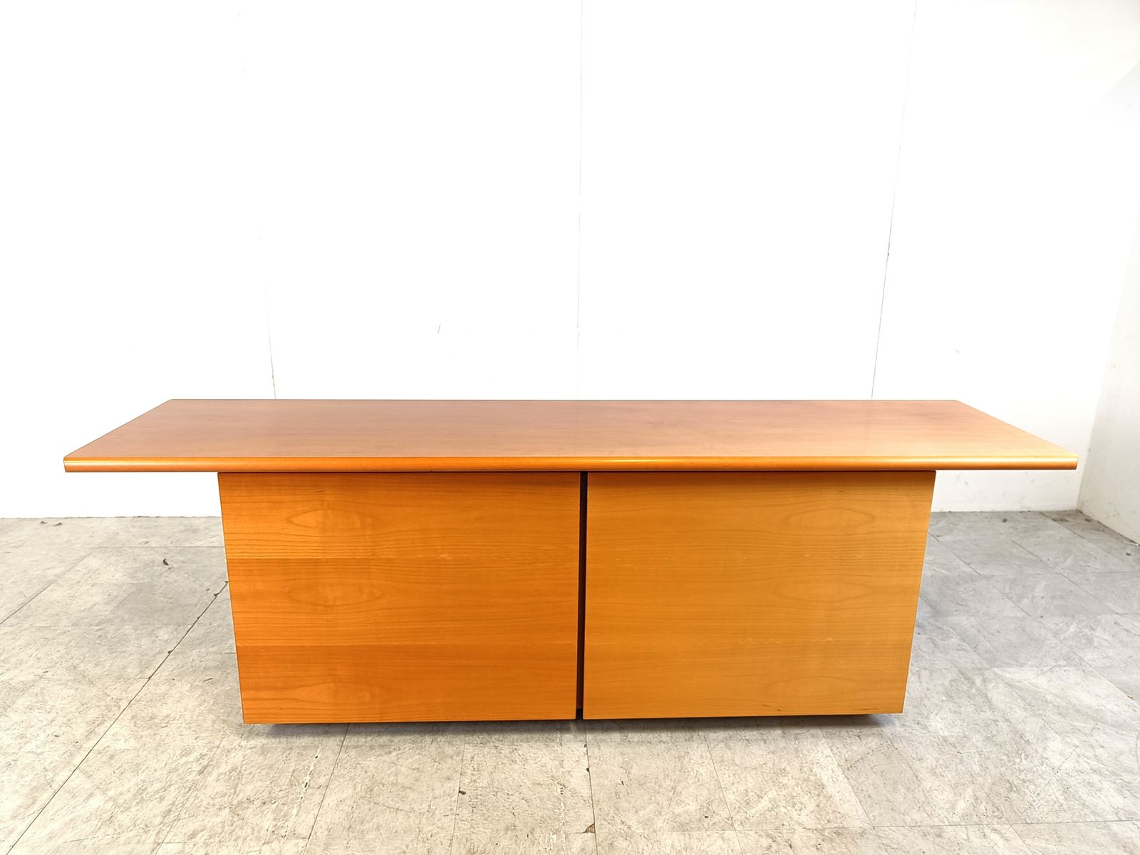 Italian Wooden Sideboard With Sliding Doors, 1990s