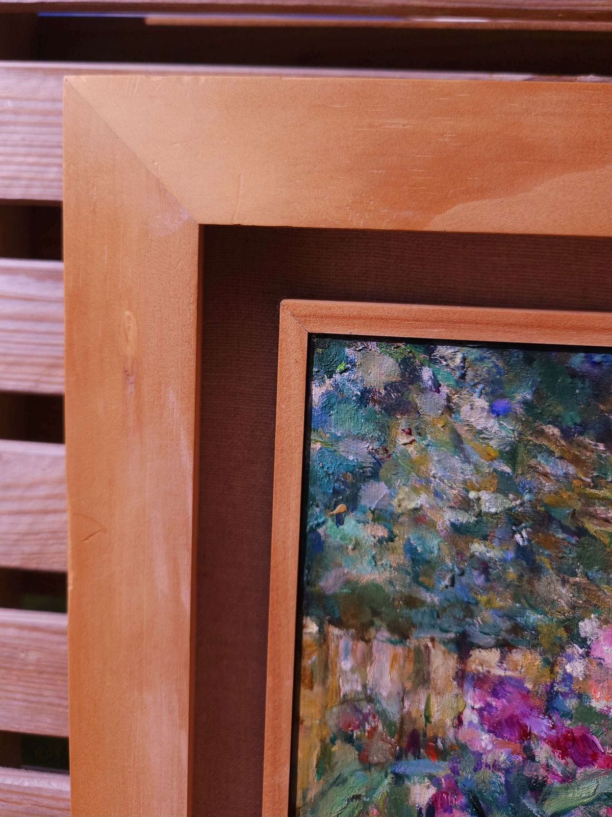 Framed Oil On Board Of Colourful Summer Garden By Suffolk Artist John Sergeant photo buy