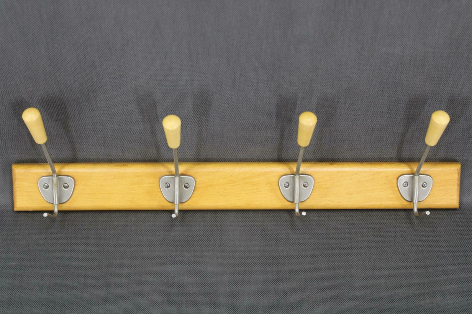 1960s Mid Century Wooden Wall Hanger, Czechoslovakia photo furniture