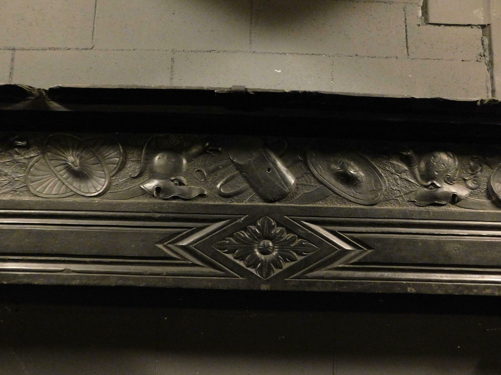 Fireplace Mantle Carved In Slate Stone, From Genoa (Italy) photo buy
