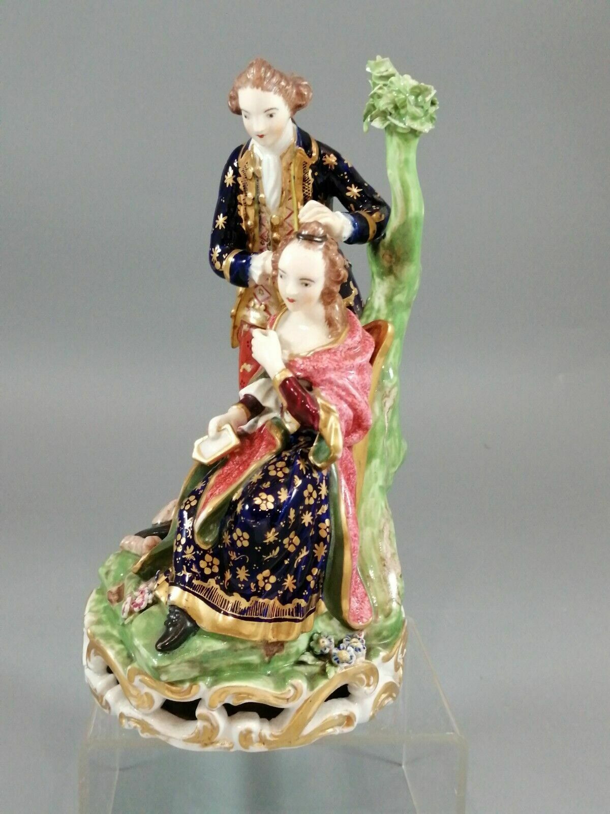 Antique Derby Figurine Court Hairdresser, Early 19th Century, Rare. photo furniture