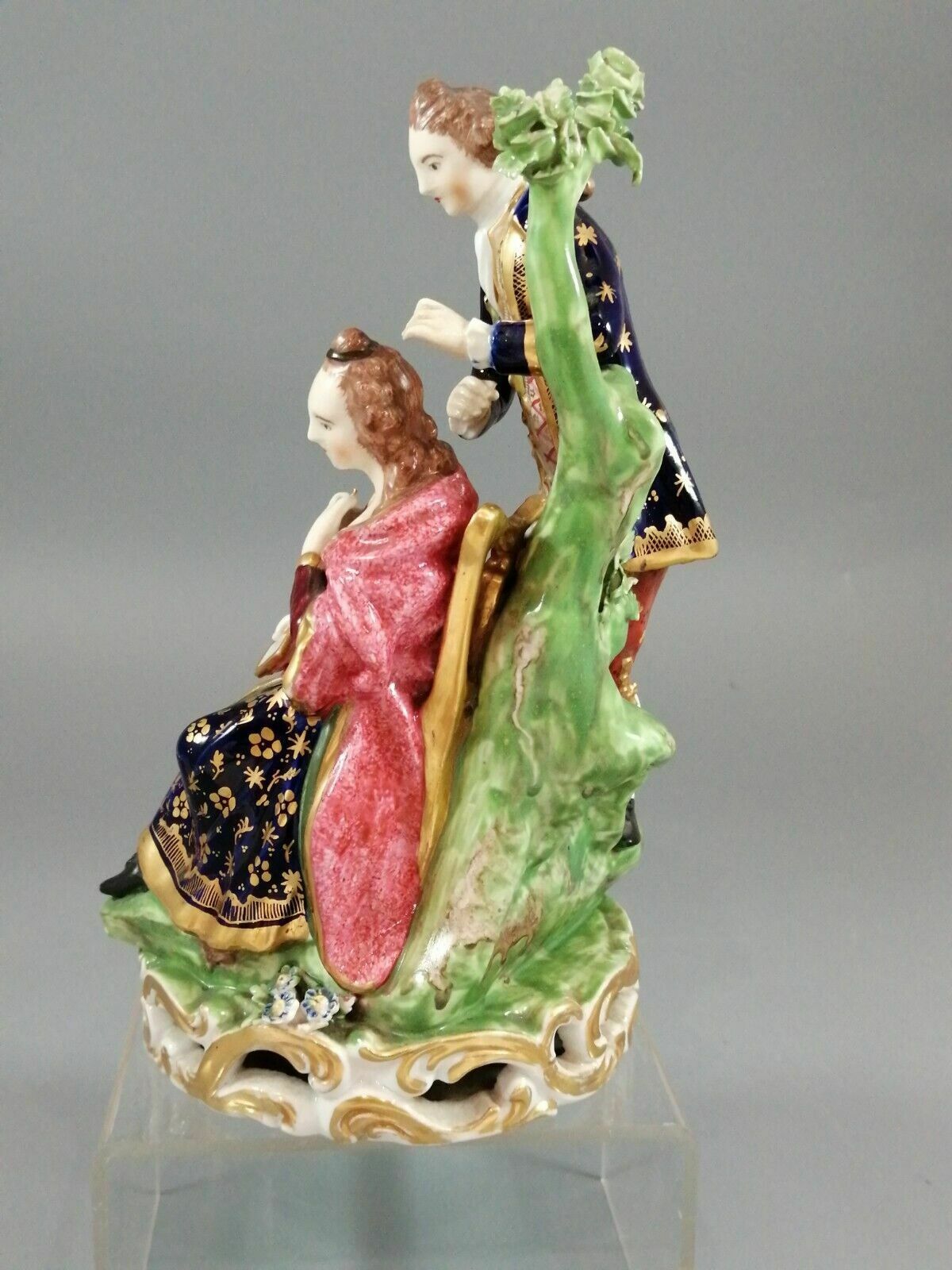 Antique Derby Figurine Court Hairdresser, Early 19th Century, Rare. photo for sale