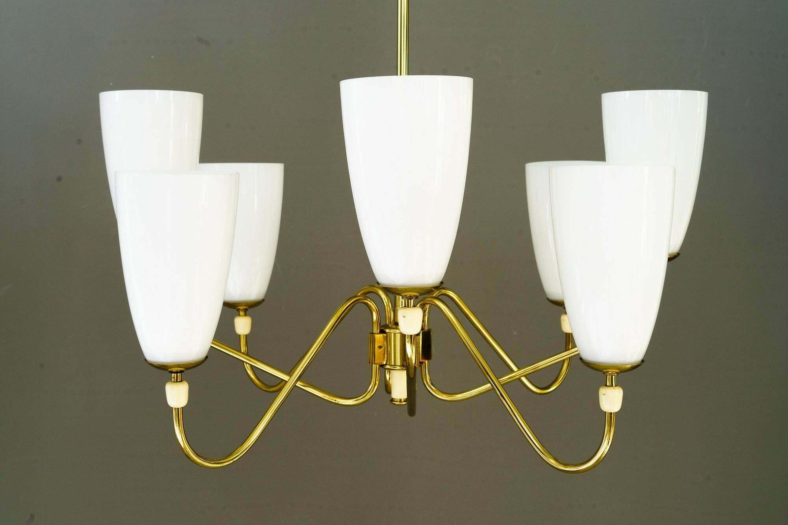 8 Light Rupert Nikoll Chandelier Vienna Around 1960s photo furniture