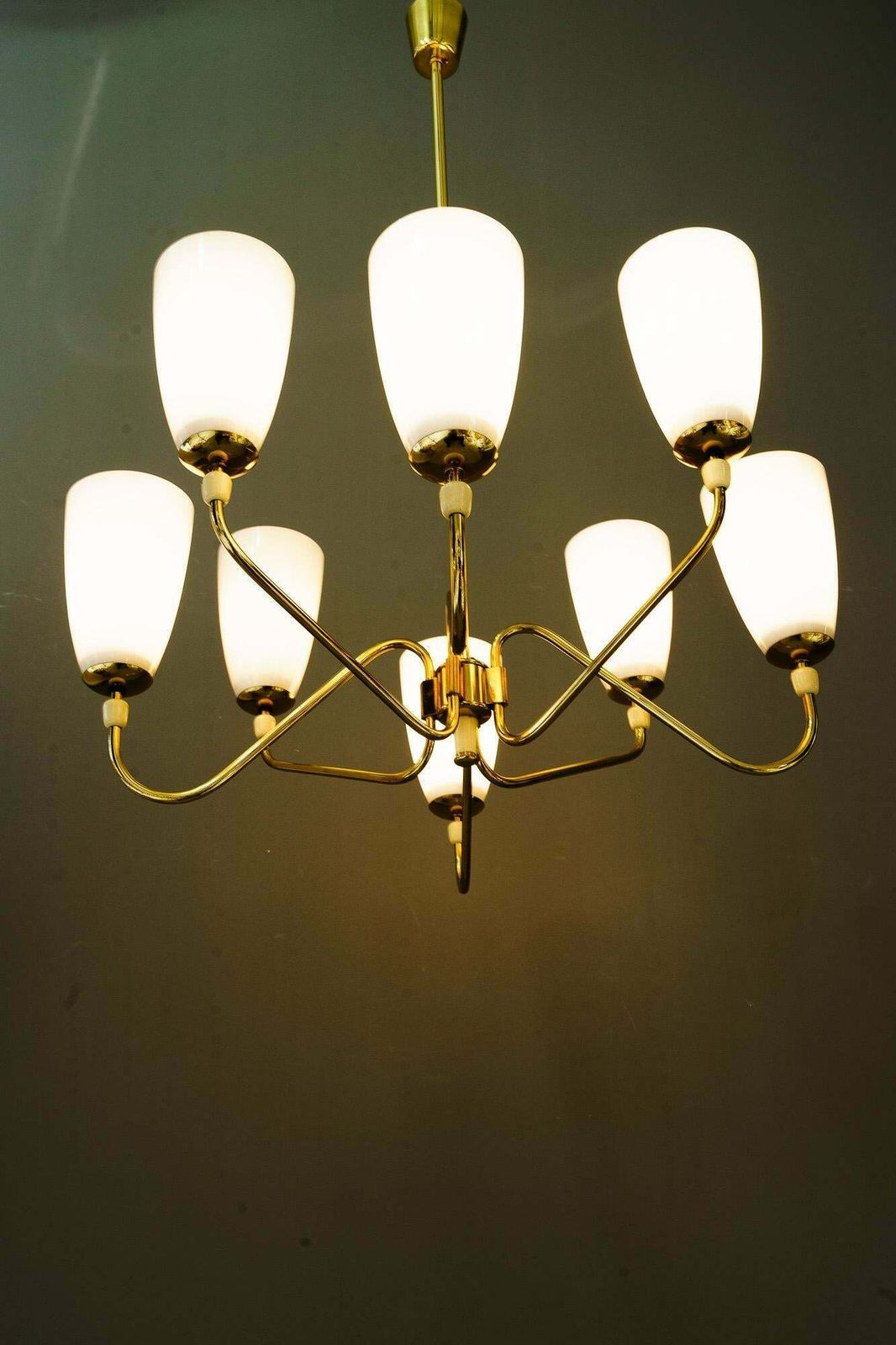 photo buy 8 Light Rupert Nikoll Chandelier Vienna Around 1960s