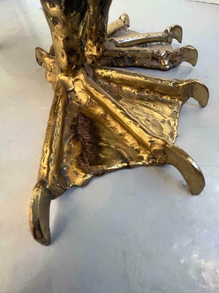 Jacques Duval Brasseur Signed Brass Pelican Obelisk Planter, France, Ca. 1970s photo buy