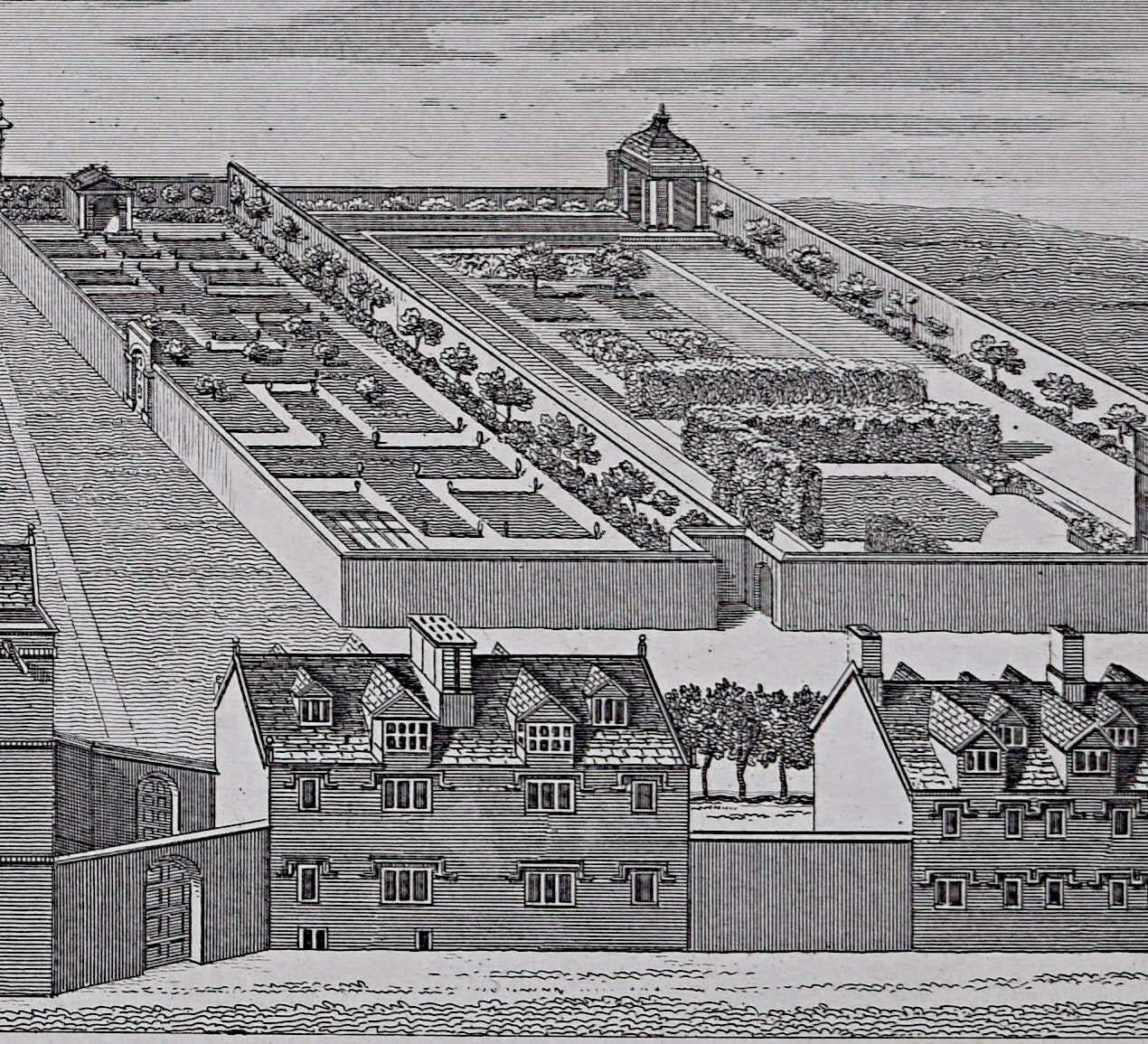 Joseph Skelton Pembroke College, Oxford Engraving By Joseph Skelton After G Vertue 1818 photo 280.0