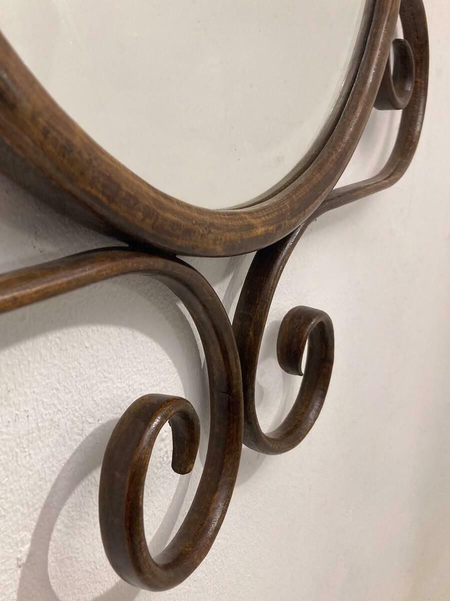 Bentwood Mirror By Thonet, 1900s photo buy