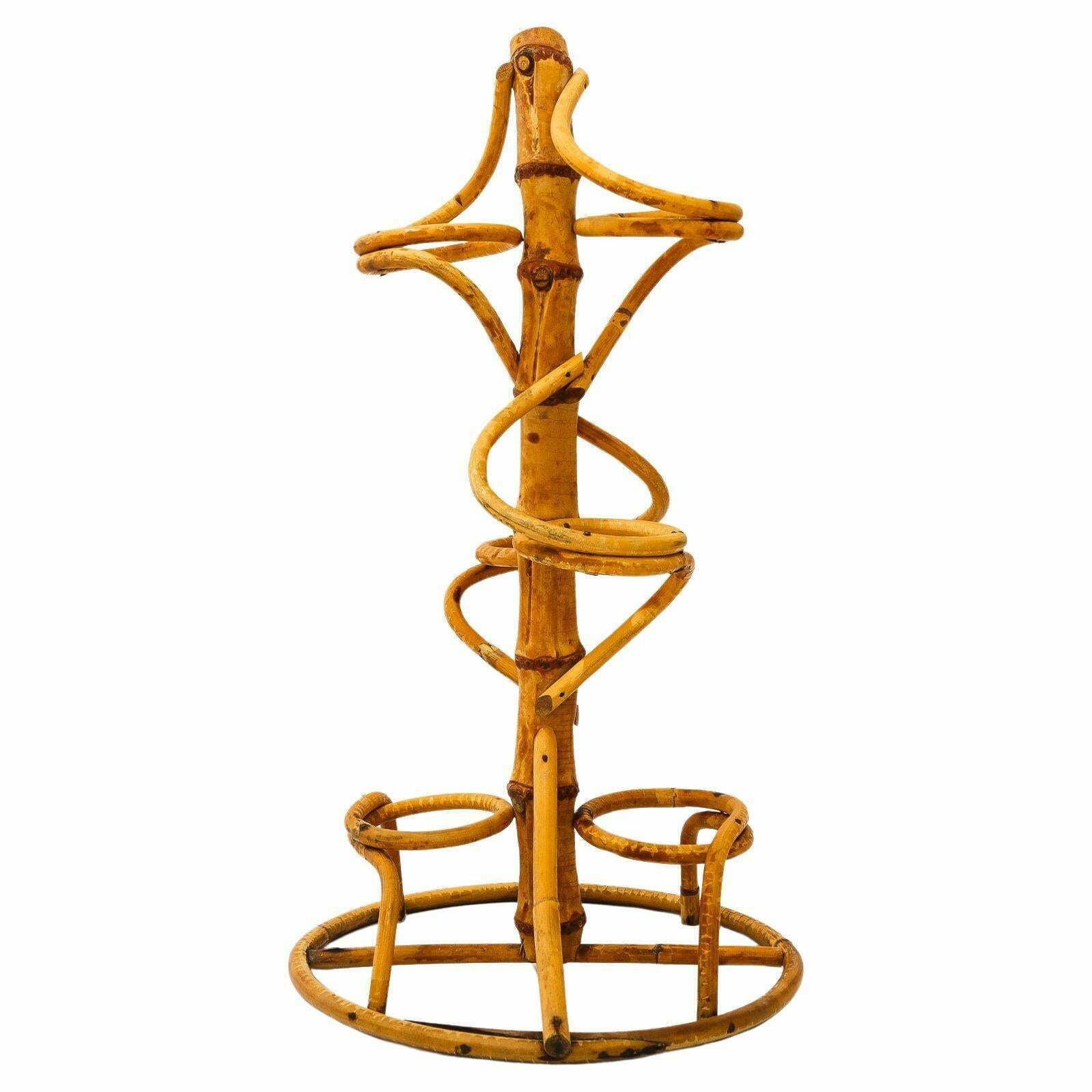 Walking Stick Stand Bamboo Vienna Around 1950