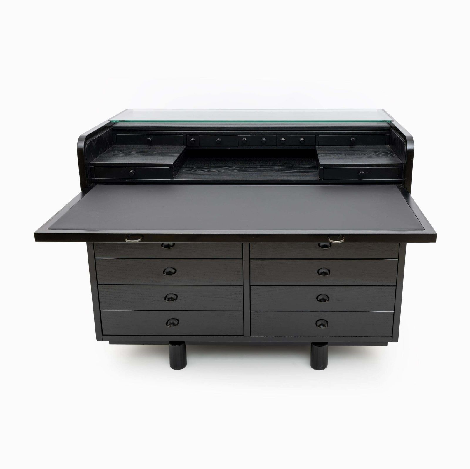 Mid Century Modern Italian Desk Table By Gianfranco Frattini For Bernini, 1960s photo for sale
