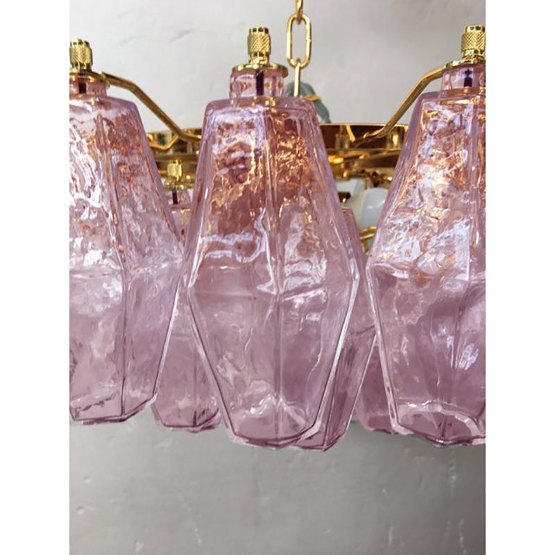 Italian Style Murano Glass Sputnik Chandelier Poliedro photo vinterior