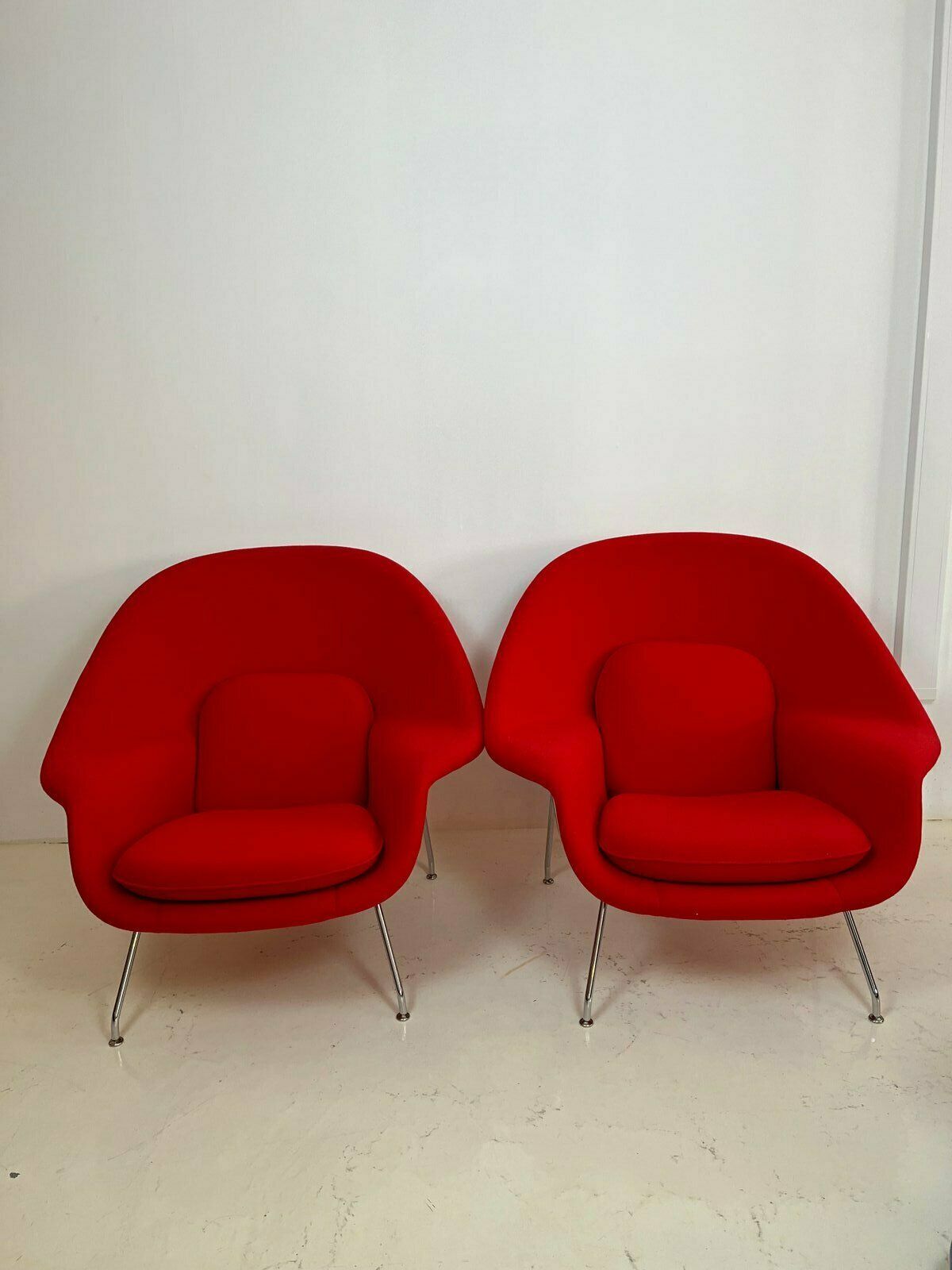 Womb Armchairs Attributed To Eero Saarinen, Set Of 2