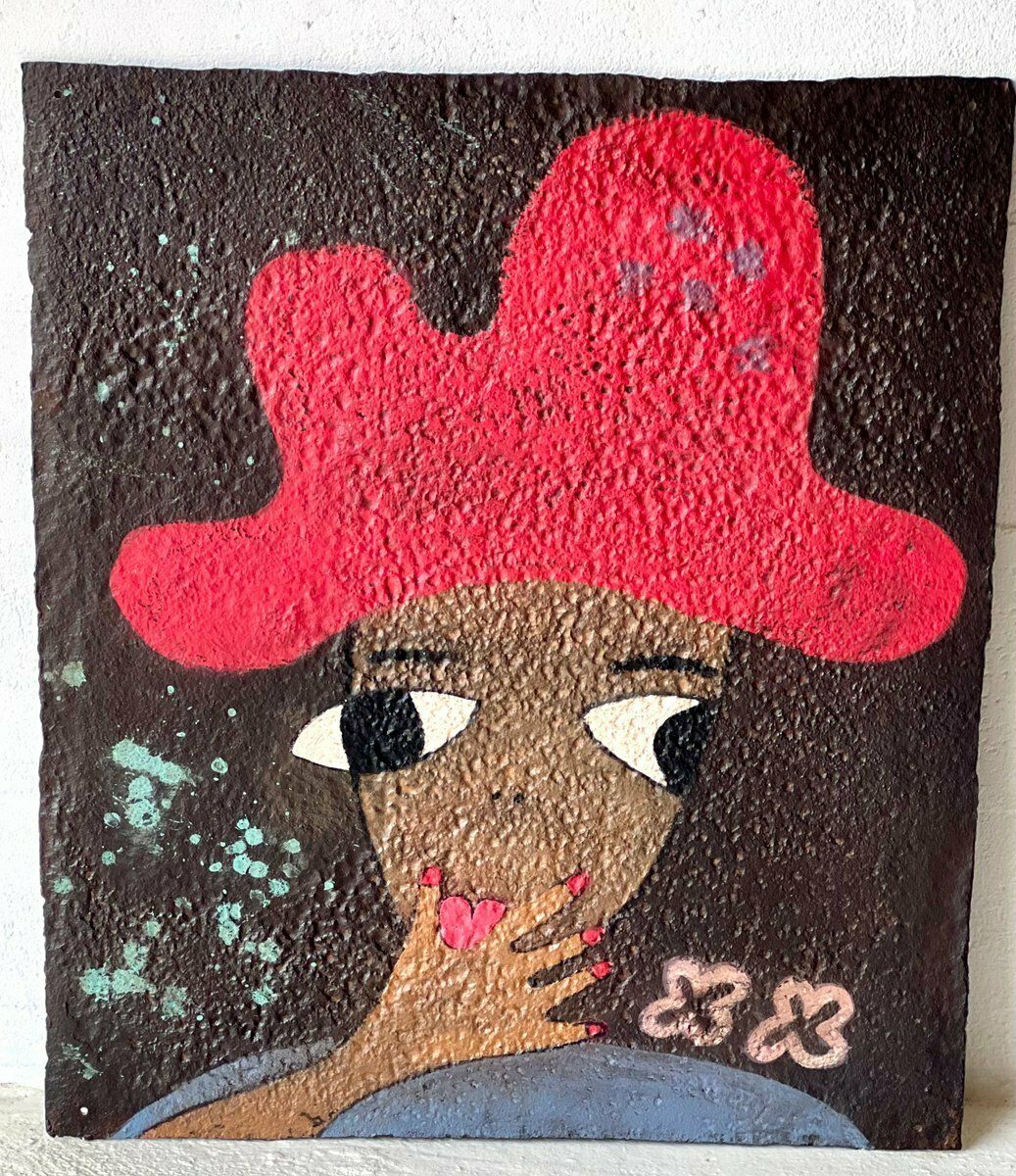 Elvira VI, Schilderij Op Metaal, Jaren 2000 photo Kunst