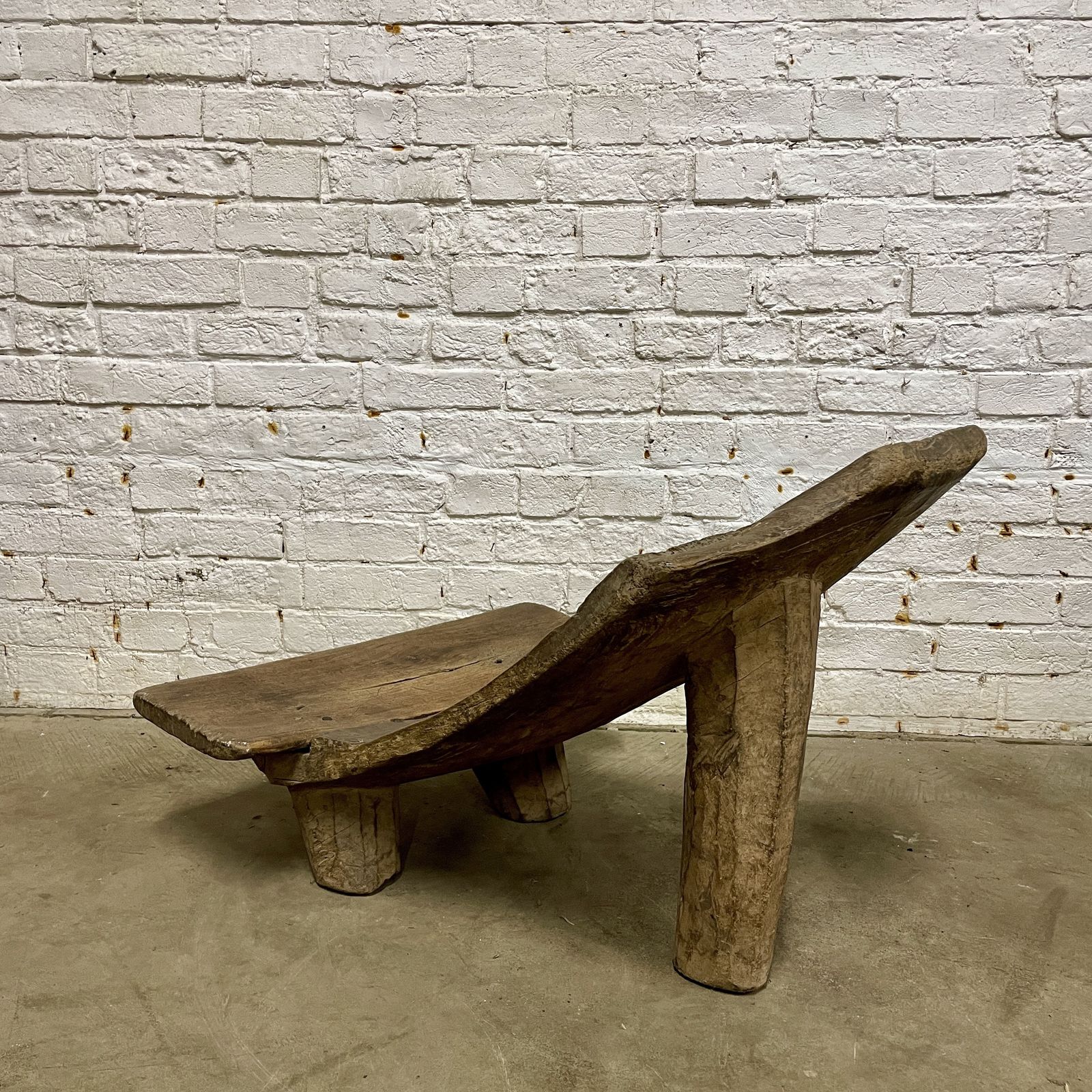 African Wooden Birthing Chair photo vintage
